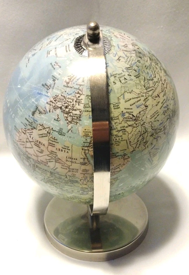 World Map 6" Atlas Globe Desktop Table Decorative Office Decor AB