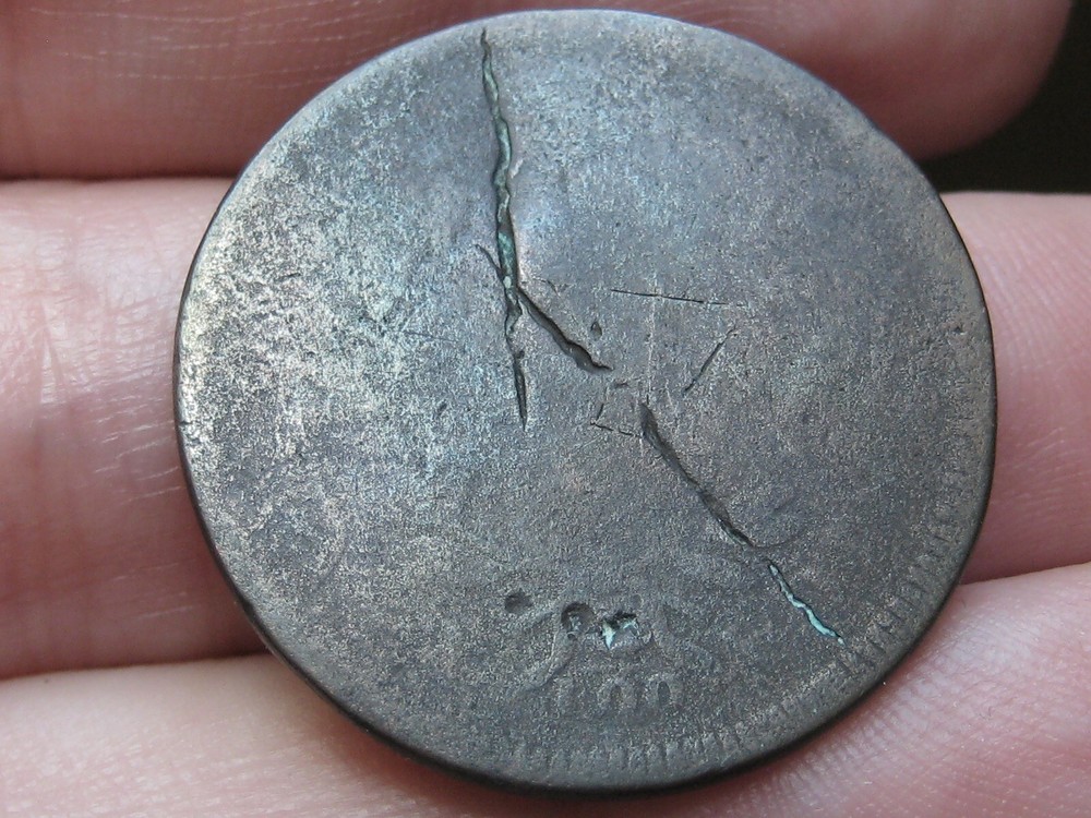 1797 Draped Bust Large Cent Penny- Good Obverse Details