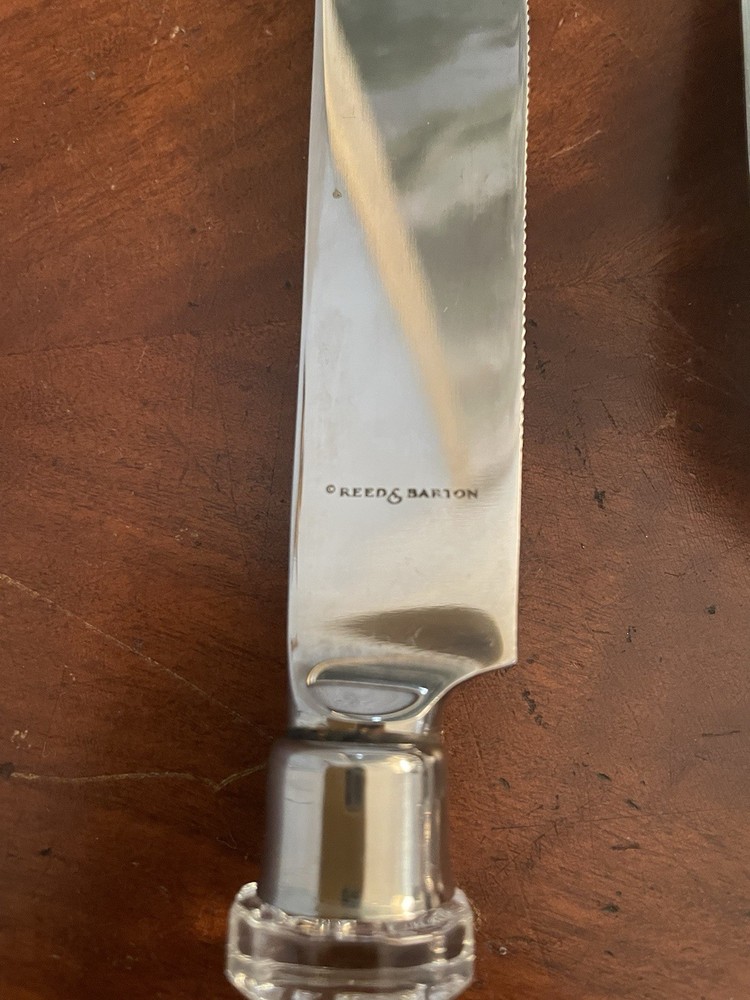 Reed & Barton Cake Knife And Server Set
