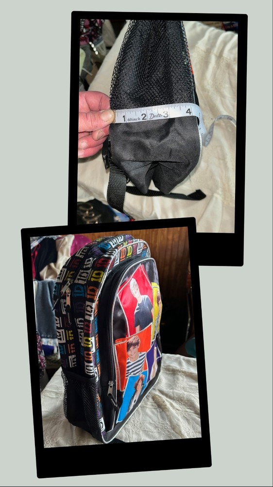 *RARE* One Direction Multicolor 2012 Graphic Kids Medium Backpack