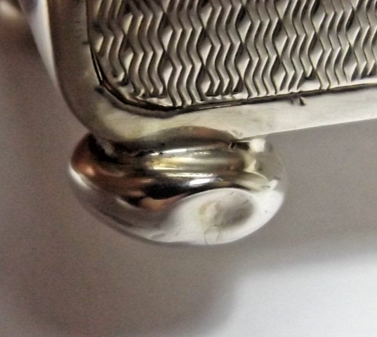 ANTIQUE HARROD'S STERLING SILVER CLOCK, BEDSIDE/ DESK CLOCK BIRMINGHAM 1925