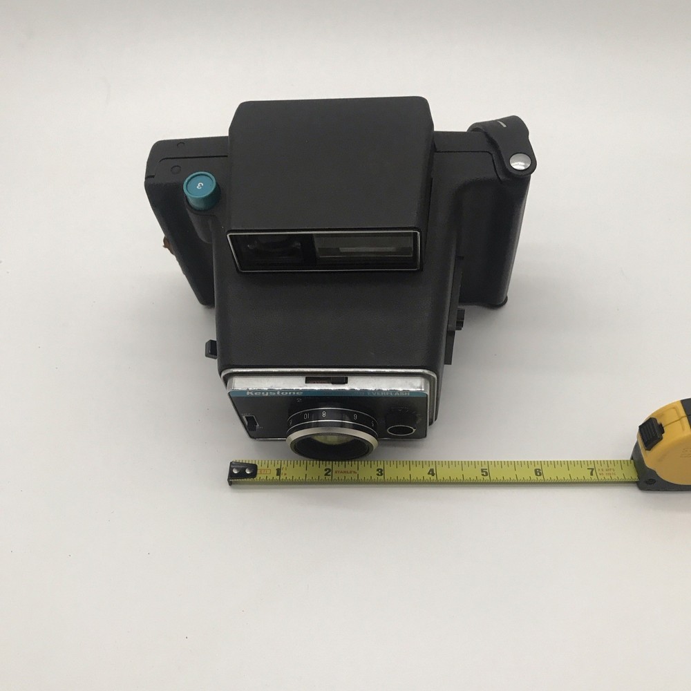 Keystone Model 800 60 Second Everflash Black Vintage Instant Camera