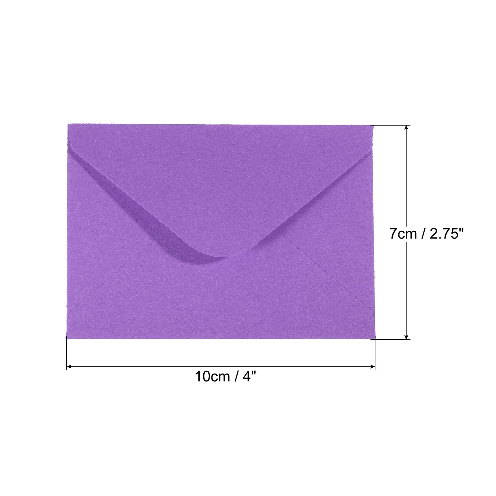 100Pcs Mini Envelopes Tiny Pockets Card Business Card Envelope Purple