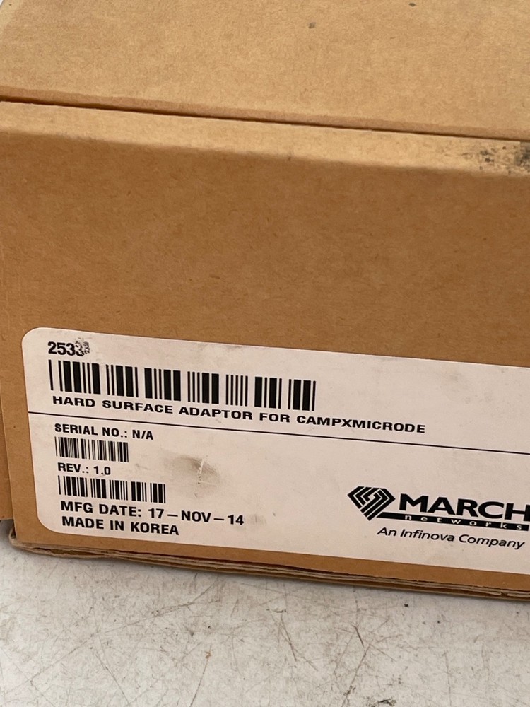 March Networks 25334 Hard Surface Adaptor for CAMPXMICRODE Boxed Camera Mount