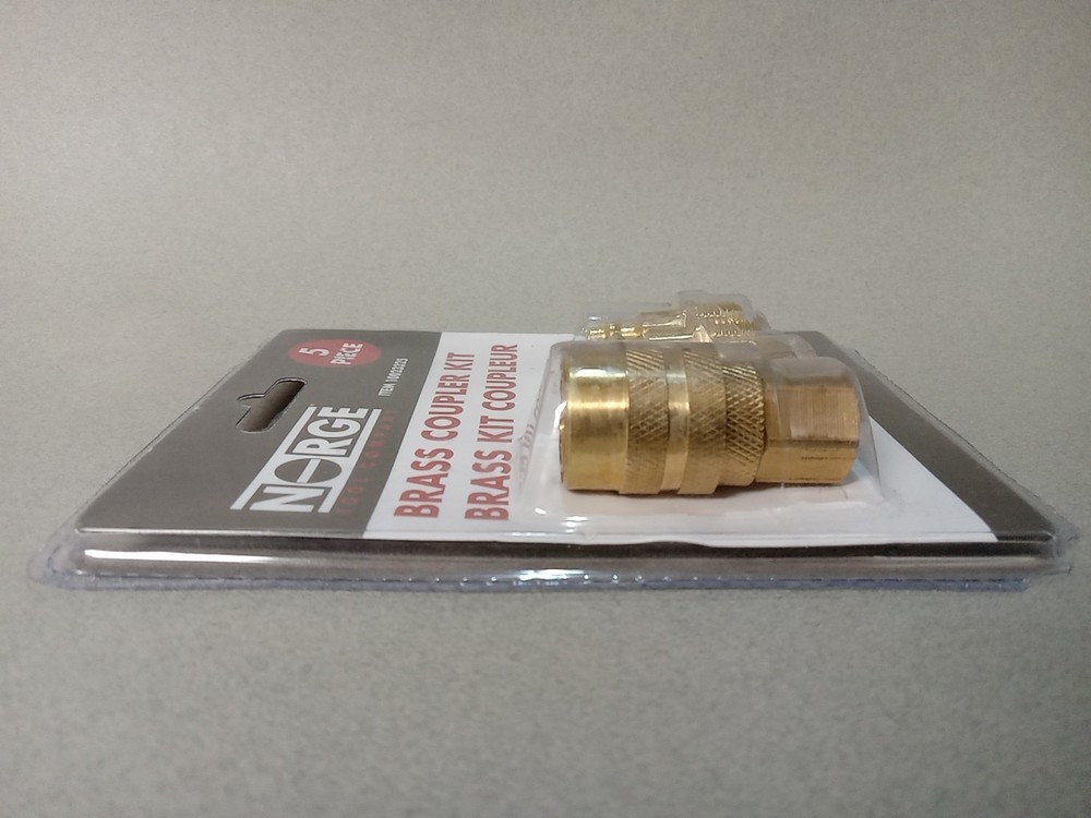 5 pc Brass Quick Coupler Air Hose Connector Set for Compressor Norge Tool