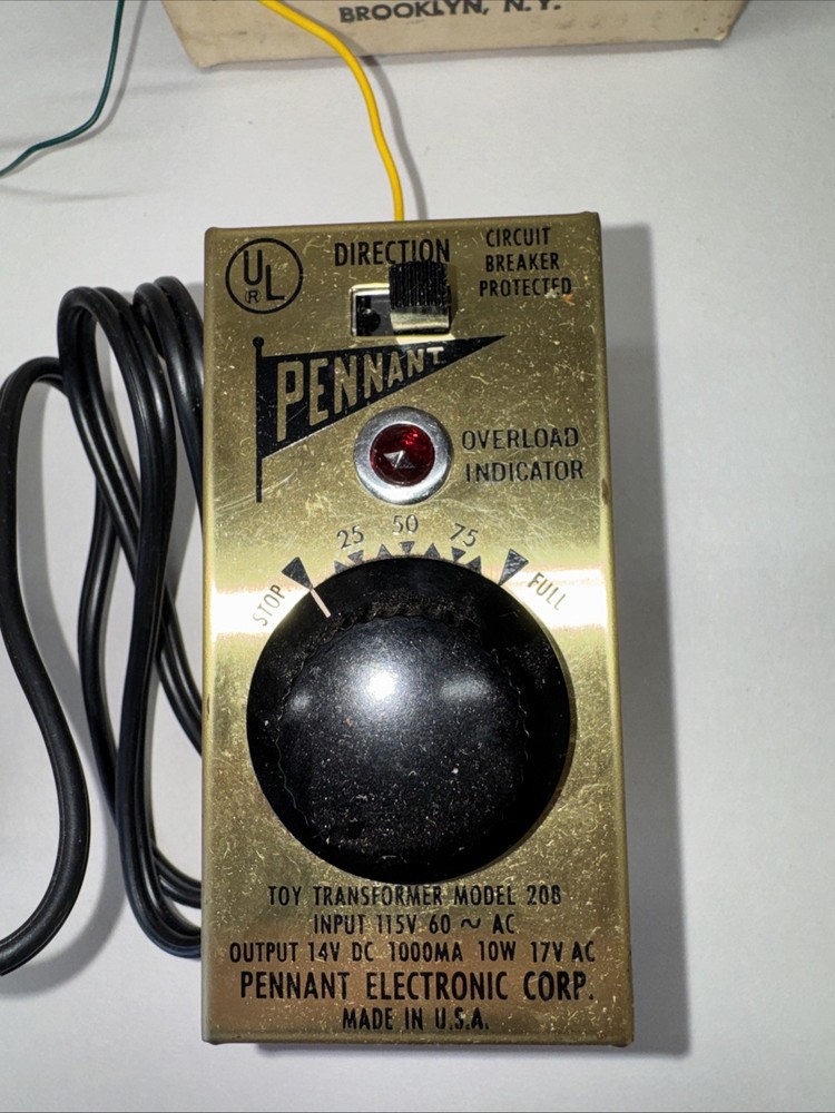 Pennant Power Pack Model 208:800 Model Train Transformer Speed Controller VTG