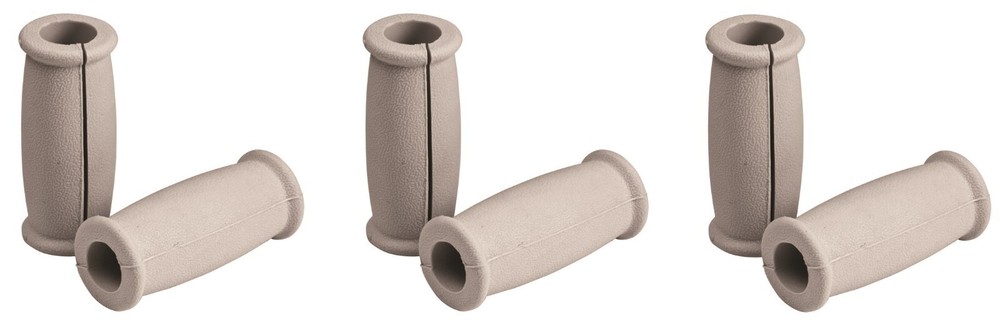 Crutch Hand Grips Split Gray 1 Pair (3 Pack)