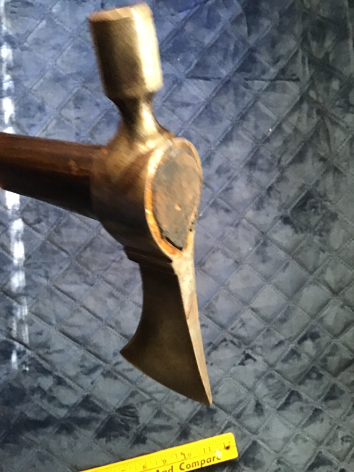 Old NATIVE AMERICAN AUTHENTIC Early ANTIQUE TOMAHAWK Pipe Head Un-Drilled Handle