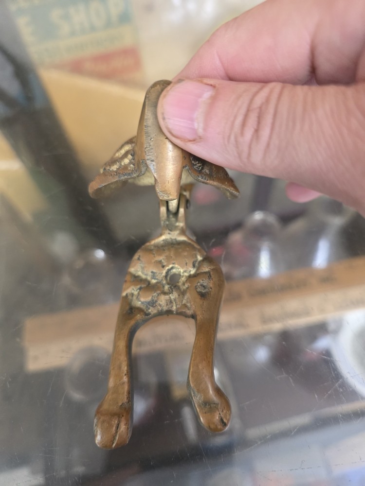 FOX Brass Door Knocker 6"