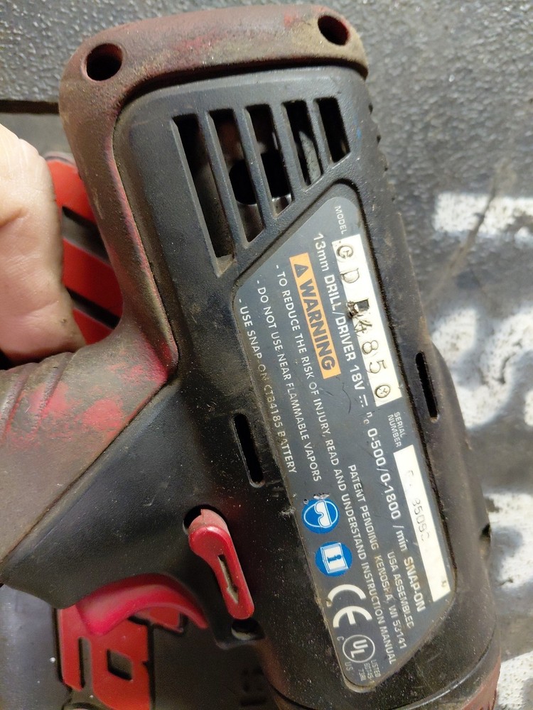 Snap On CDR4850 18V Cordless Drill & Case ONLY