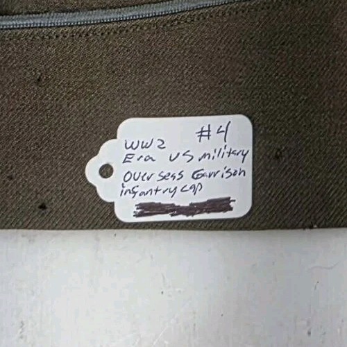 ORIGINAL WWII US ARMY INFANTRY OVERSEAS GARRISON HAT CAP - SIZE LARGE