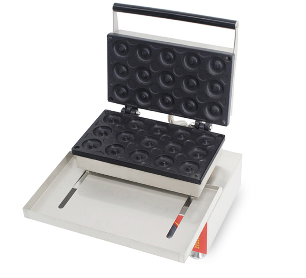 110V Electric Donut Maker Waffle Machine Doughnut Making Machine 15 Donuts