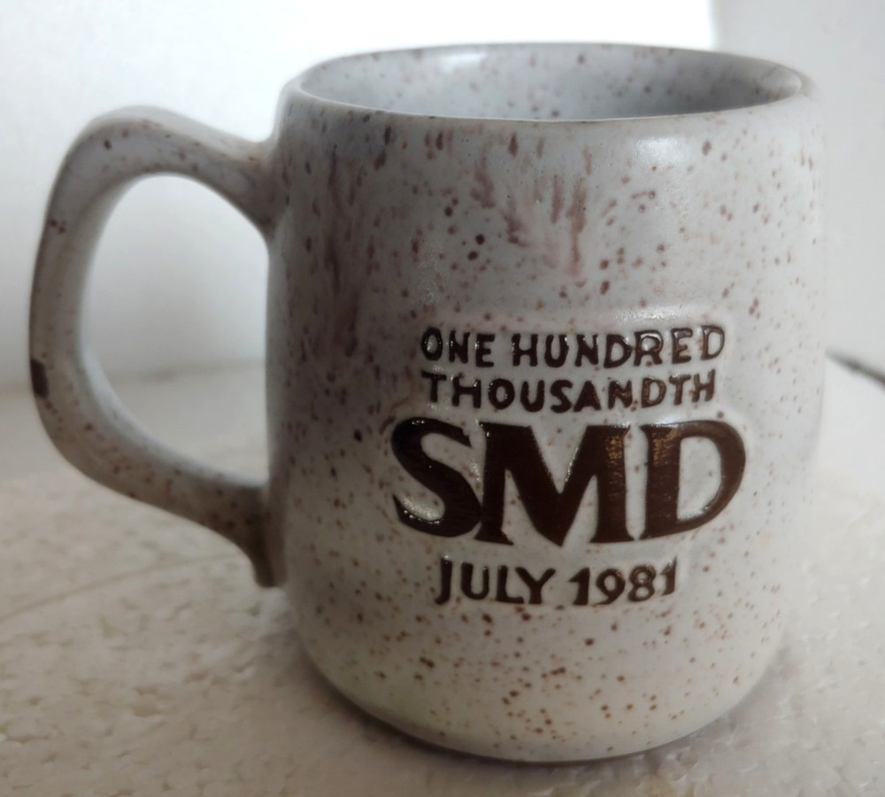 Control Data Corp. Coffee Mug SMD MPI Disk Drive Computer CDC 1981 IBM - Rare