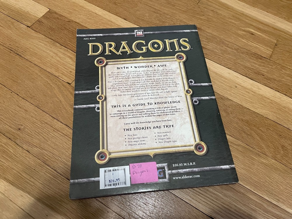Dungeons & Dragons: Dragons AEG D20