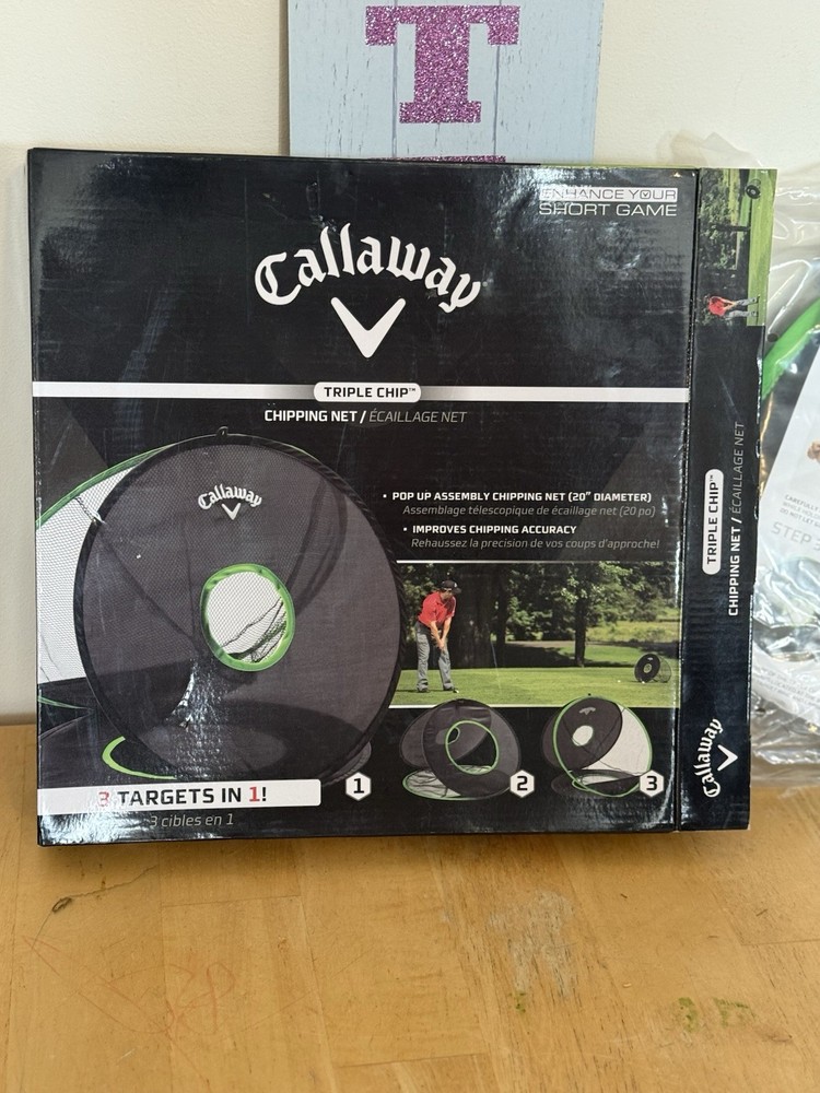 Callaway Triple Chip Golf Chipping Net Practice Trainer 3 Target