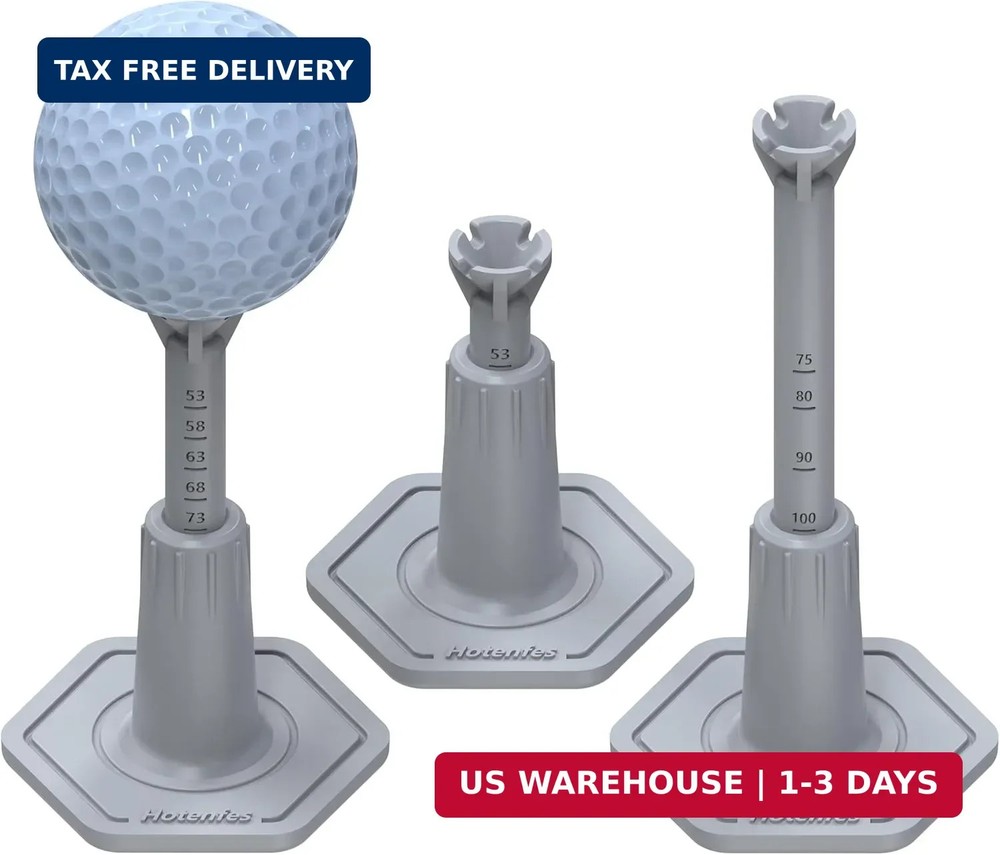 Adjustable Driving Range Golf Tee，Rubber Golf Simulator Tees for Mats，Indoor Gol