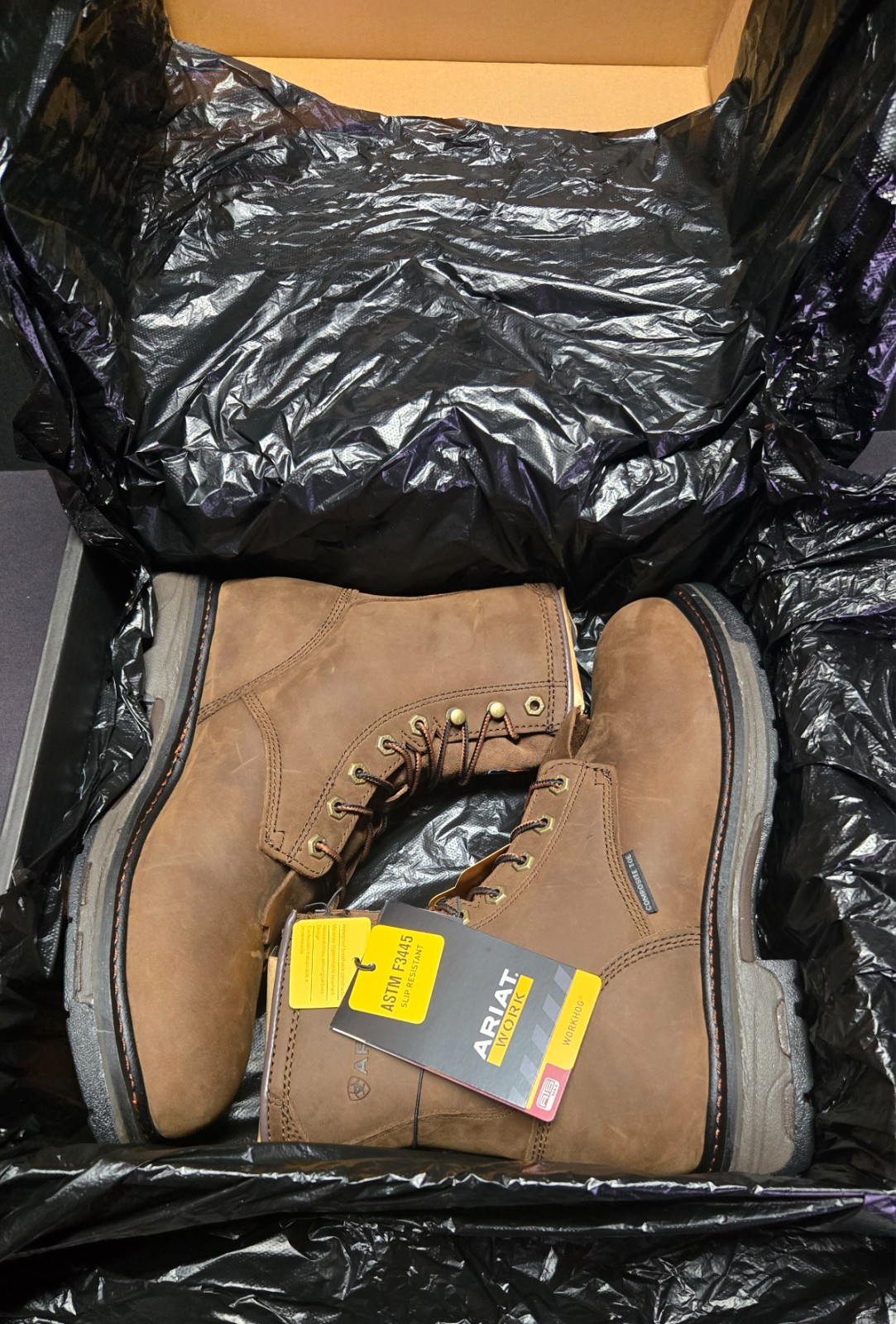 Ariat Workhog H2O Comp Toe Men's Work Boots Sizes 8.5-14