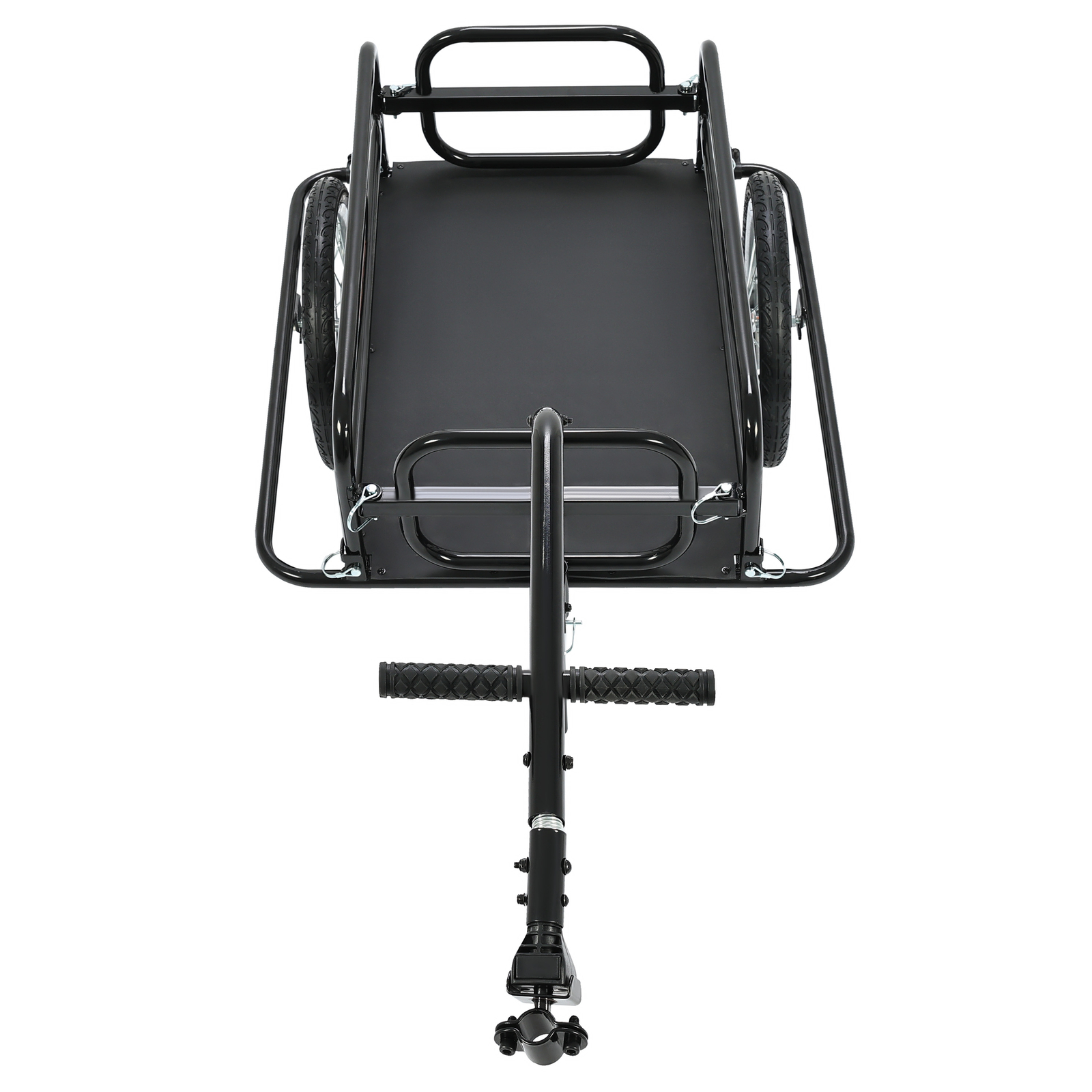 Universal Black Steel Frame Foldable Bicycle Cargo Trailer with Hitch