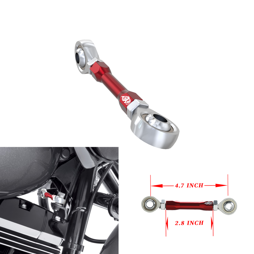 Adjustable Red Engine Mount Stabilizer Link for Harley Touring Road King FLHT
