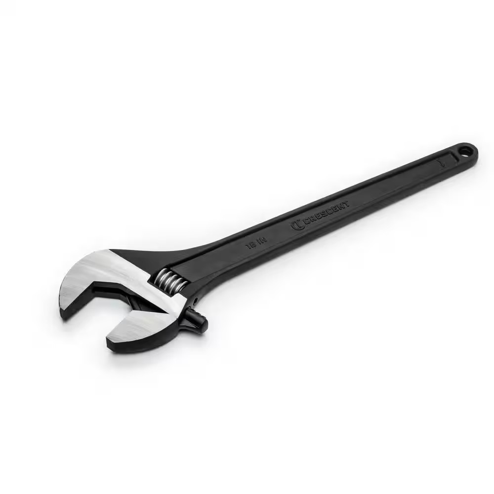 18 In. Black Oxide Adjustable Wrench