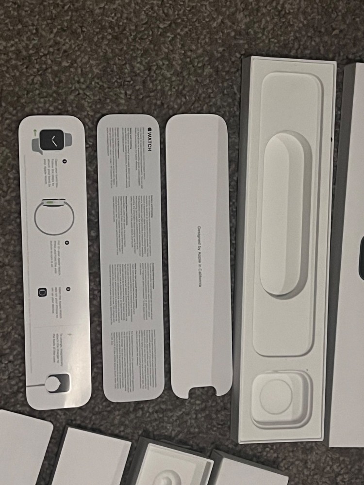 Apple watch, pencil, & airtag empty boxes