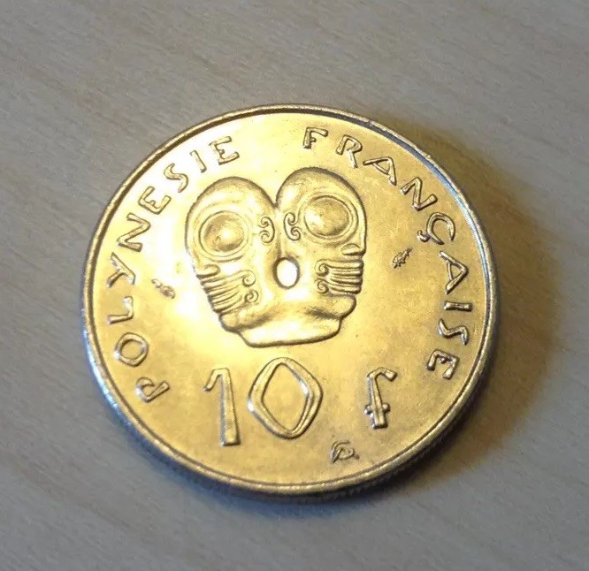 1984 French Polynesia 10 Cent Coin. Uncirculated.
