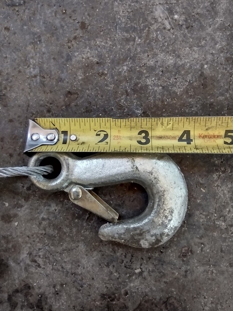 3/16" galvanized wire rope with hook