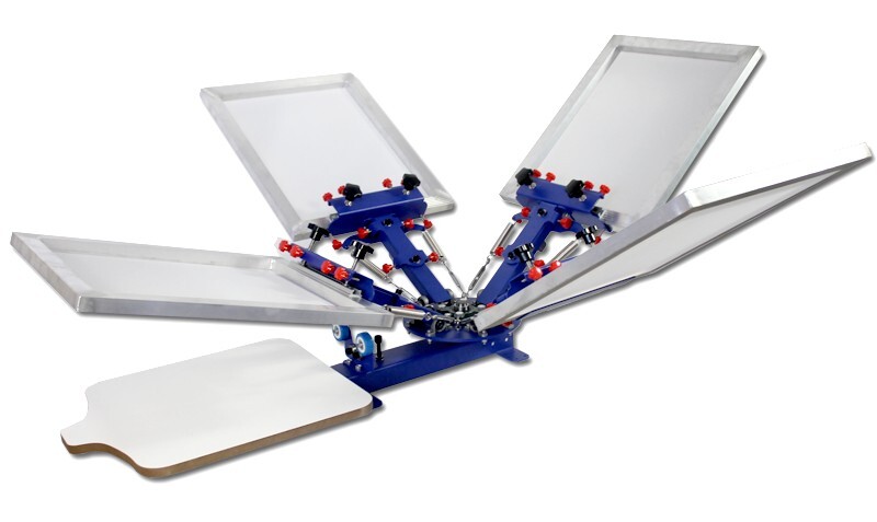 4 Color Screen Printing Kit Adjustable Printer Exposure Flash Dryer Stretcher