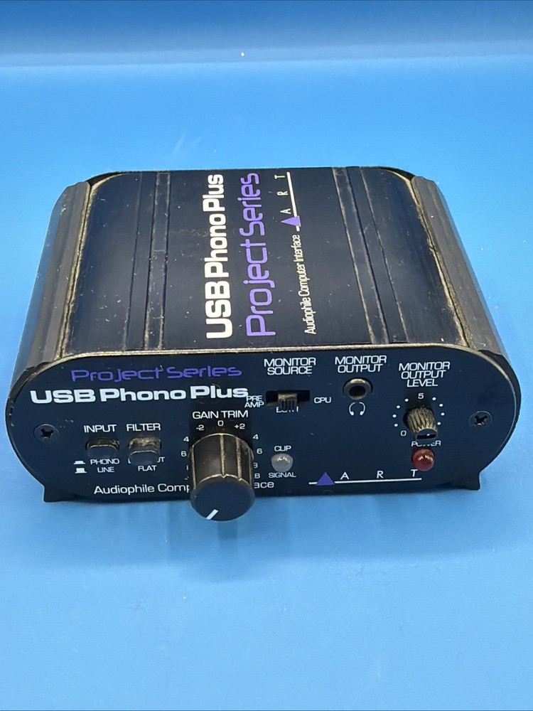 ART USB Phono Plus Project Series (tm) Phono Preamp & Audio Interface