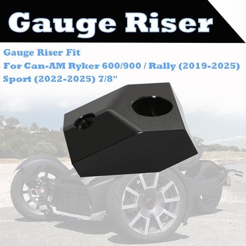 Aluminum 2" Adjustable Handlebar Riser Compatible Ryker 600/900 Gauge Riser