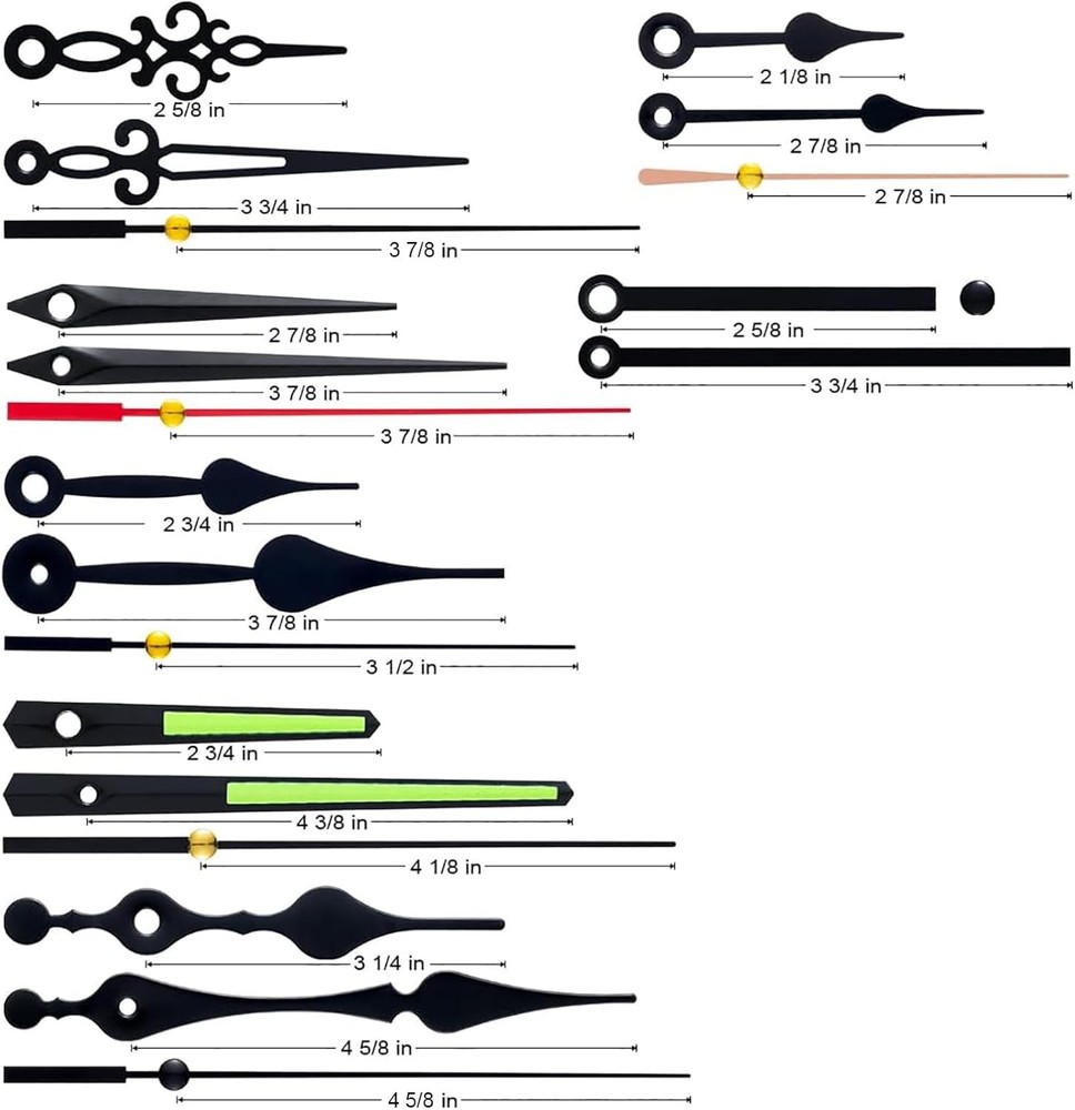 EMOON 3 Pack Silent Clock Mechanism Replacement Kit, Quartz Clock Movement with