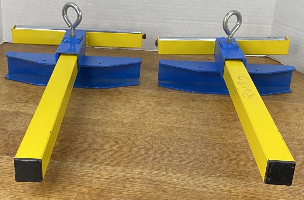 Industrial Roller Stand Support Arms – Adjustable 1” Tube Outfeed Rollers (Pair)