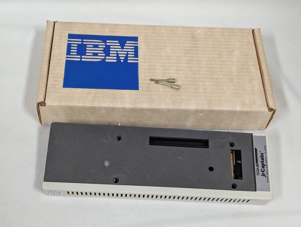 Vintage PCjr Tecmar Jr Captain NO. 22502 Memory Printer Clock ~ UNTESTED