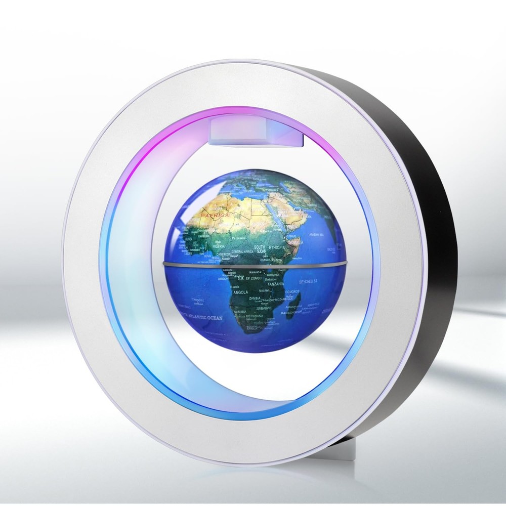Floating Globe O Frame, Magnetic Levitating Technolog, Cool Gadgets for Men, ...