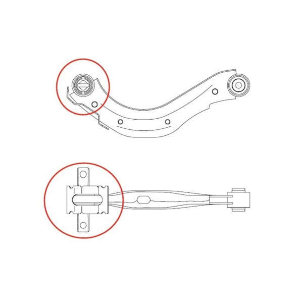 For CTR CTRGV0424 mounting, control/trailing arm GV0424 rear tr