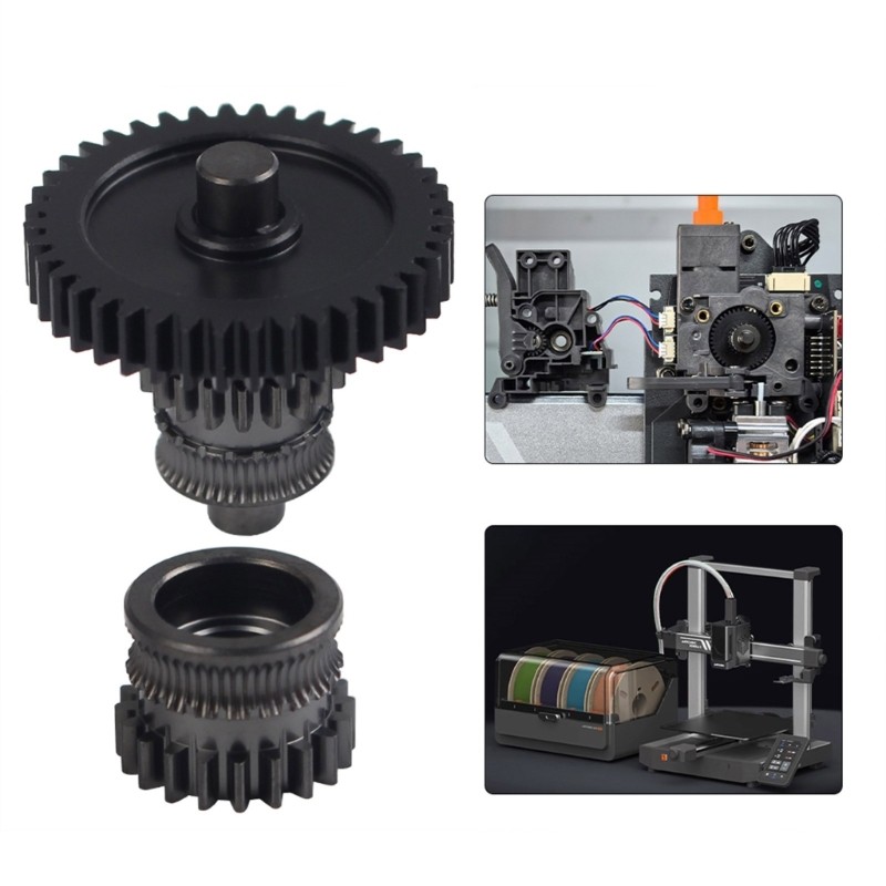 3D Printer Gear Set with Coating 3D Printing Extruder Gear Enhances Durability