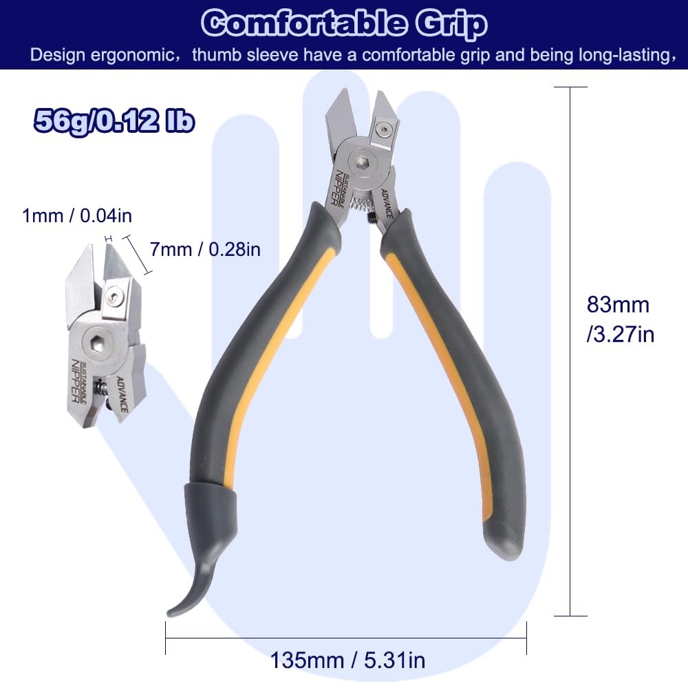 Model Nippers - Model Tools for Plastic Runner, Ultra-thin Single-edged Non-s...