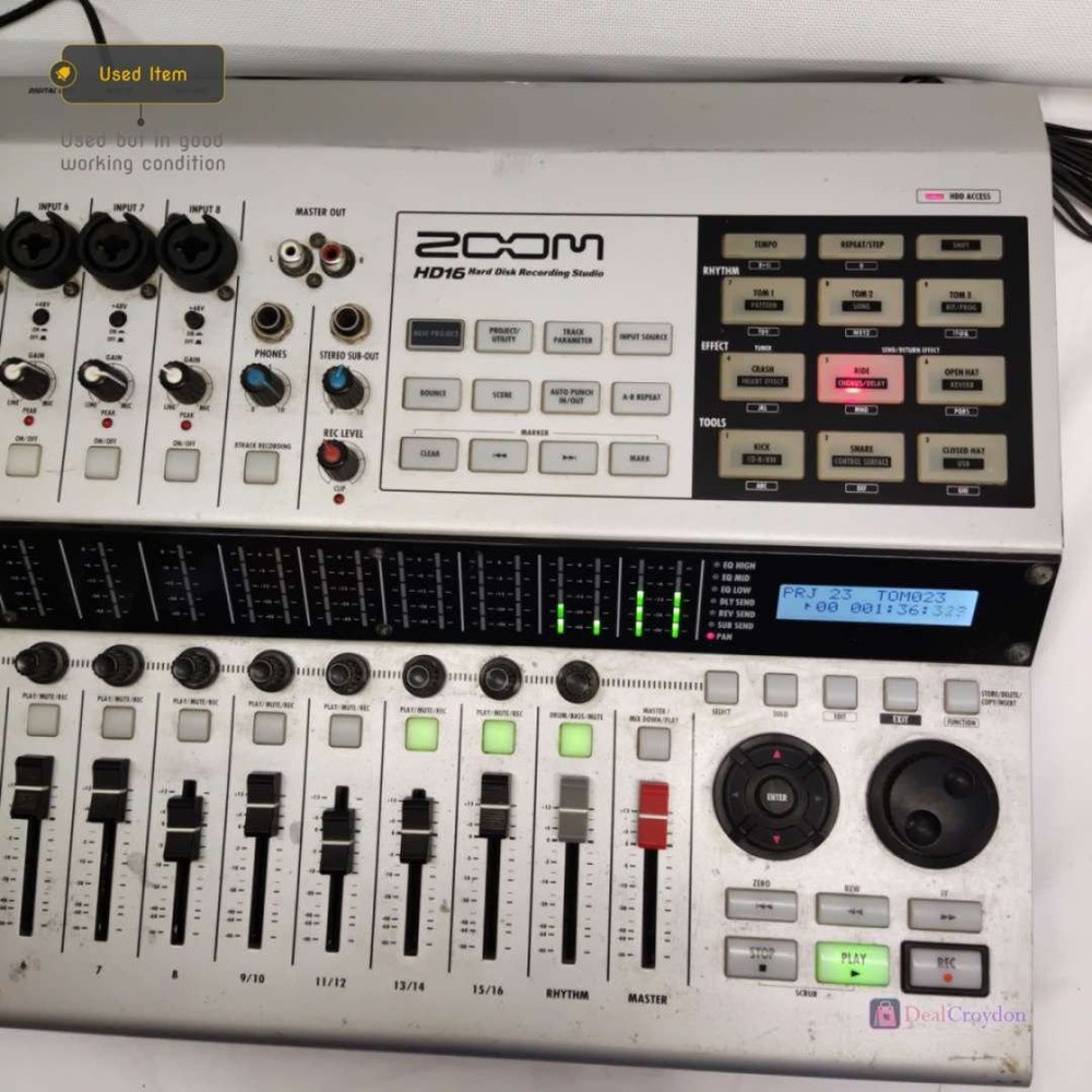 ZOOM HD16 HARD DISC HDD MULTI TRACK RECORDER RECORDING STUDIO