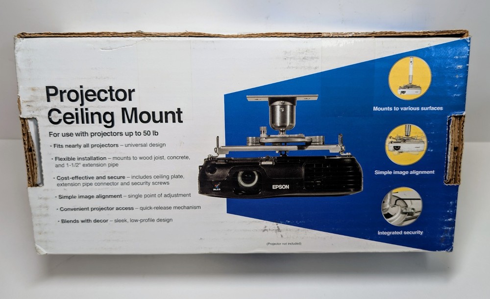 Open Box Peerless Universal Projector Ceiling Mount ELPMBPJF