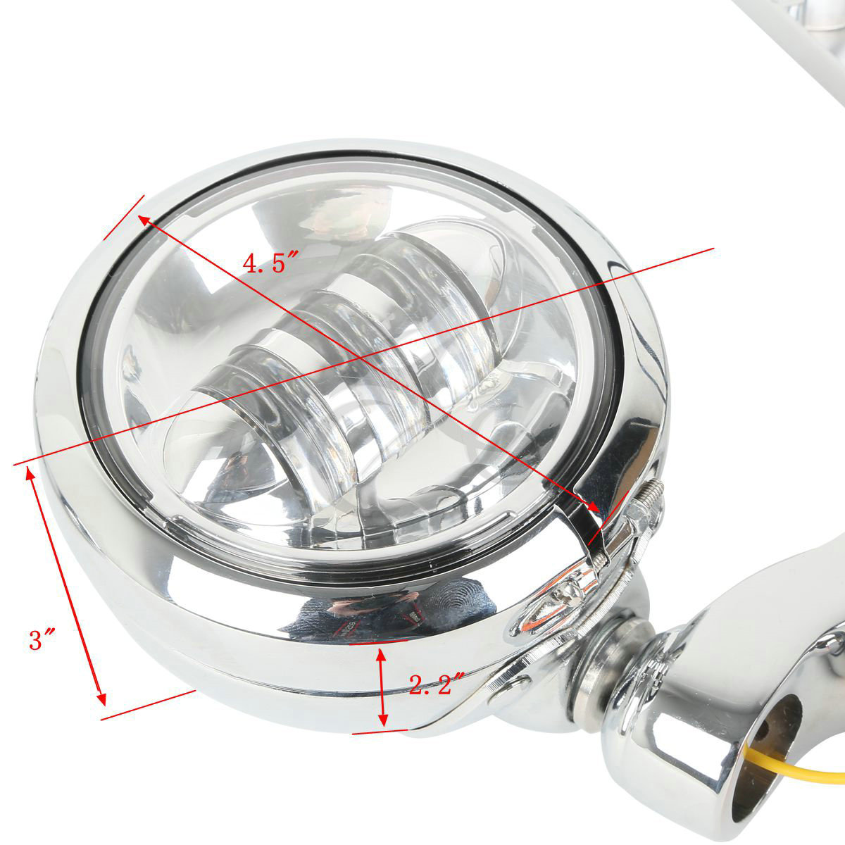 Turn Signal LED Spot Fog Light Bracket Fit For Harley Touring Road King 94-23 US