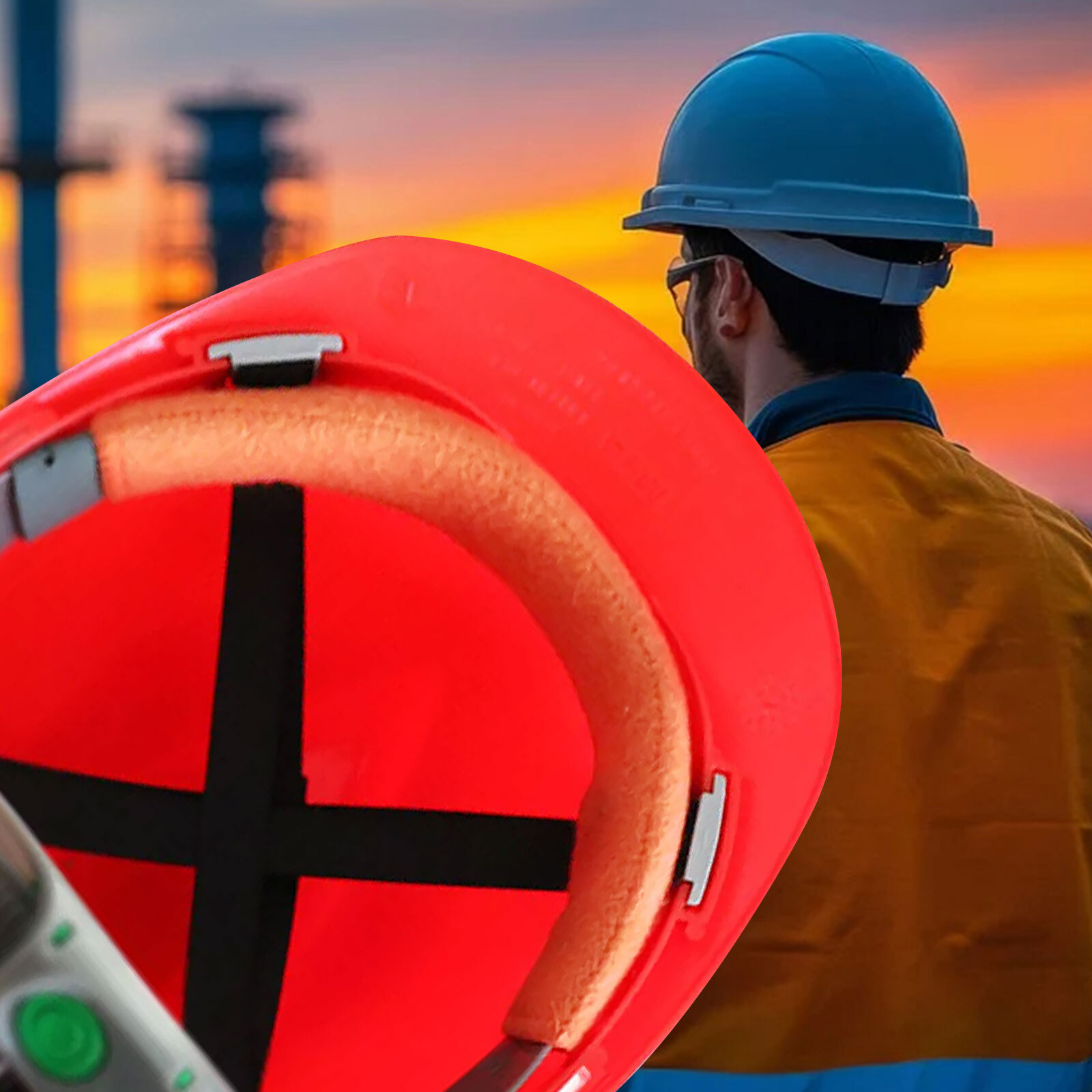 4PCS Hard Hat Sweatband Washable Reusable Sweat Bands for Hard Hats Replacement