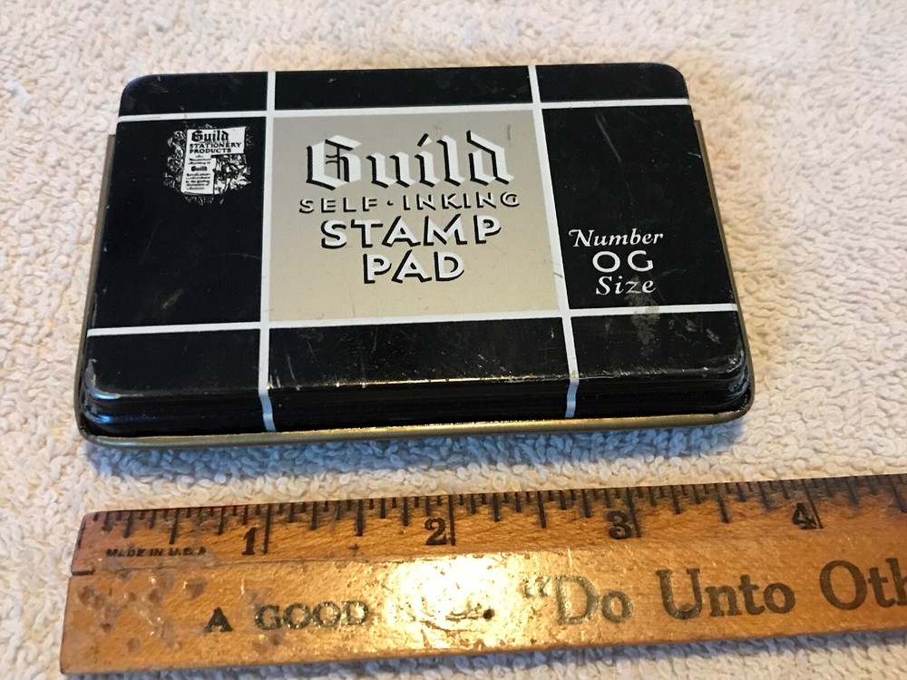 Guild Self Inking Vintage Stamp Pad, Number OG Size