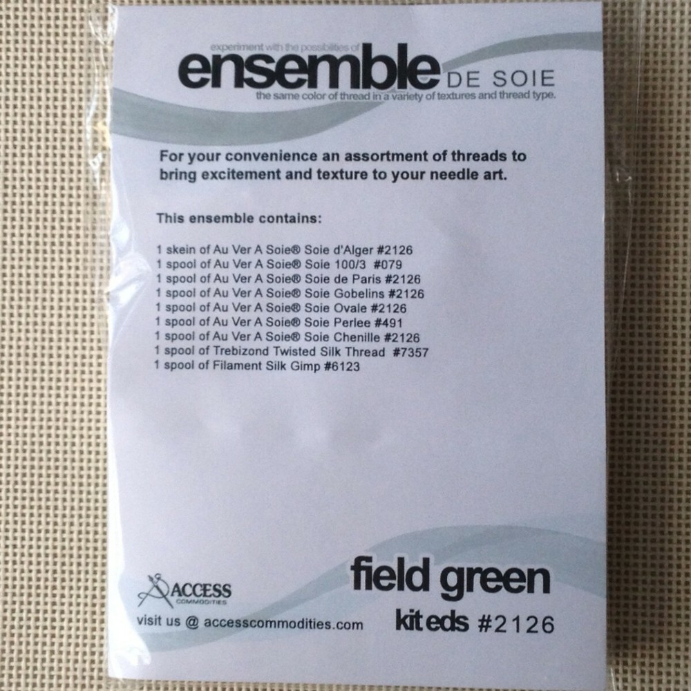 Field Green Silk Thread Assortment by Access Commodities Au Ver a Soie