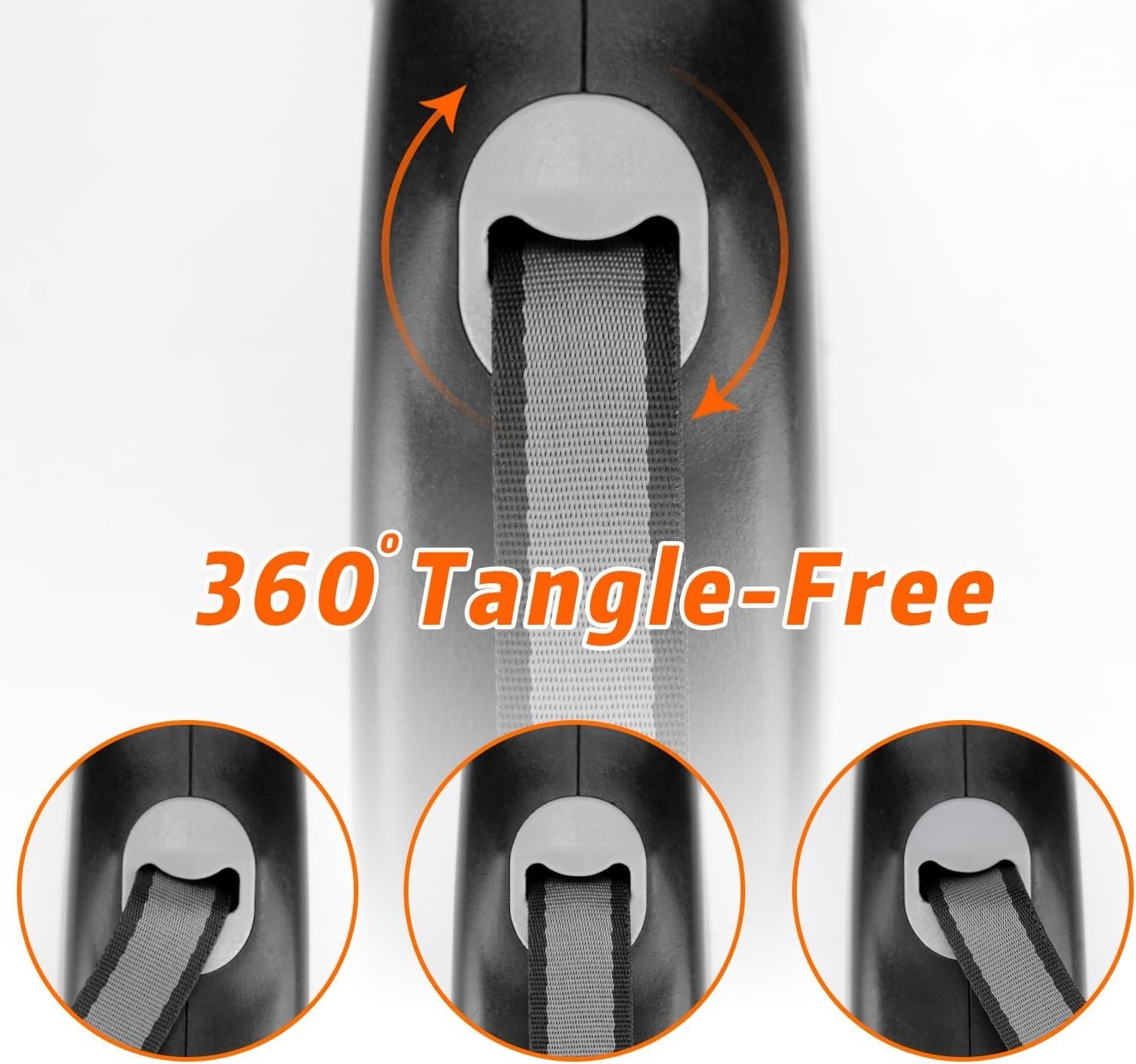 26 FT RETRACTABLE DOG LEASH Extra Large Tangle Free Heavy Duty Pet Dogs Walking