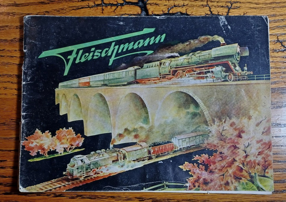 1954 Fleischmann HO Model Railroad Catalog - German Language