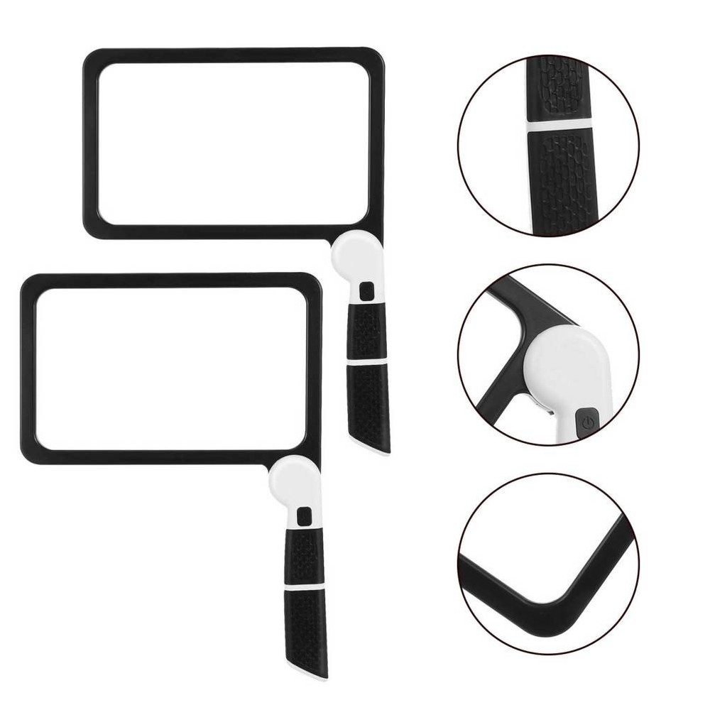 2 Pcs Screen Magnifier for Computer Monitors Handheld Magnifiers