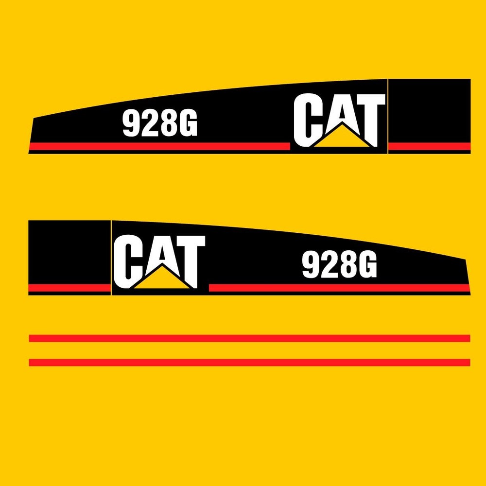 Fits 928G (Pre-2003) Caterpillar Wheel Loader Replacement Decals