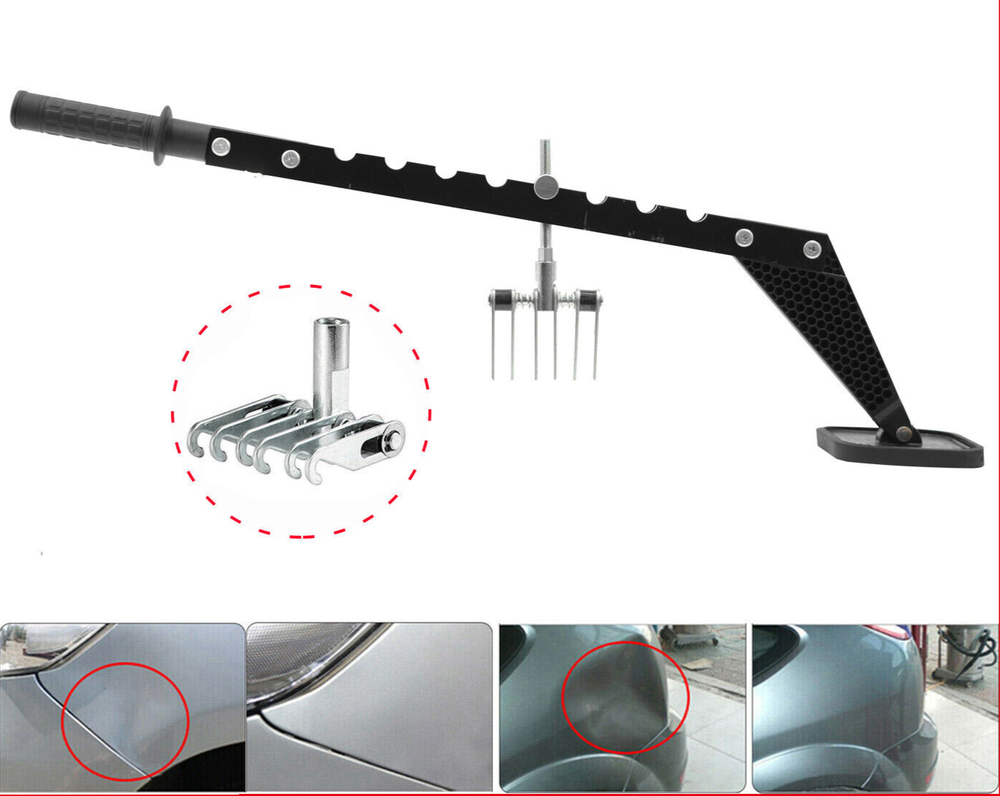 Car Dent Bar Puller Pull Lever Pulling Kit Removal Hammer Repair Auto Body Tool