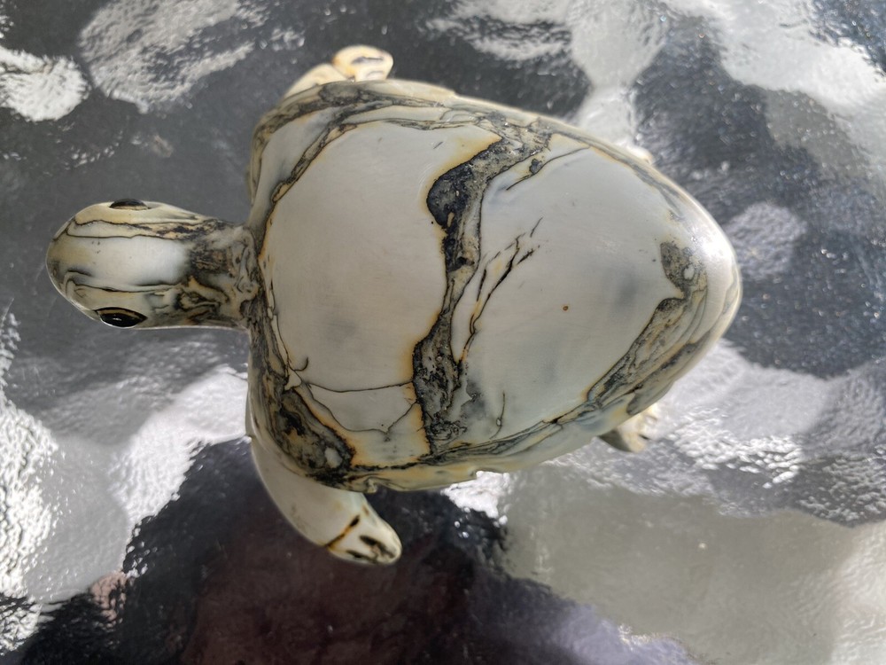 Small Turtle Figurine Resin Statue Table Top Decor 5” # B62