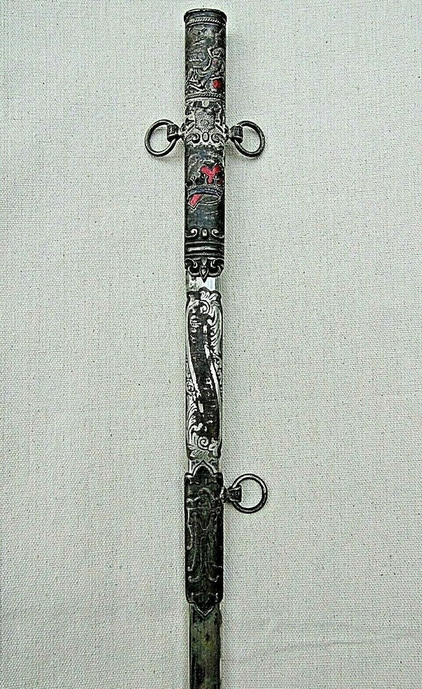 Antique Knights Templar Scabbard in case.